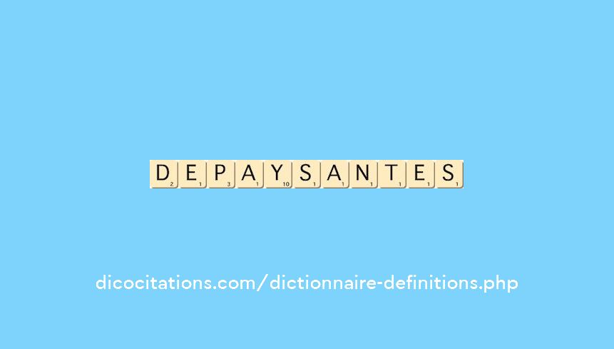 depaysantes depaysantes