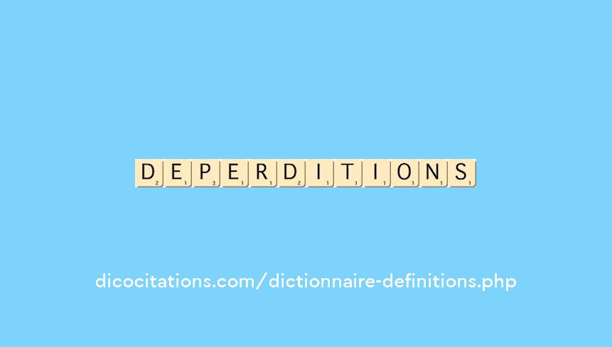 deperditions