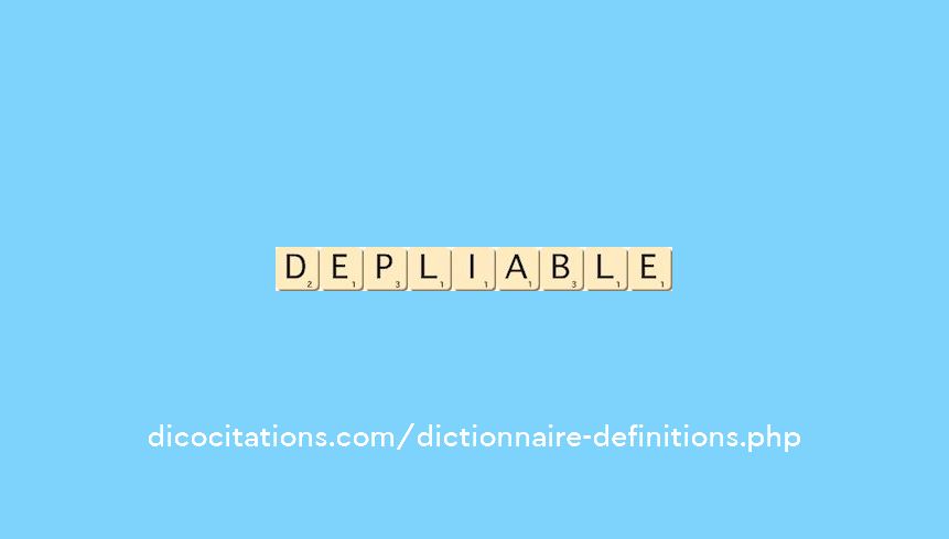 depliable depliable