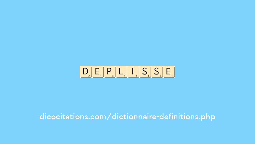 deplisse deplisse
