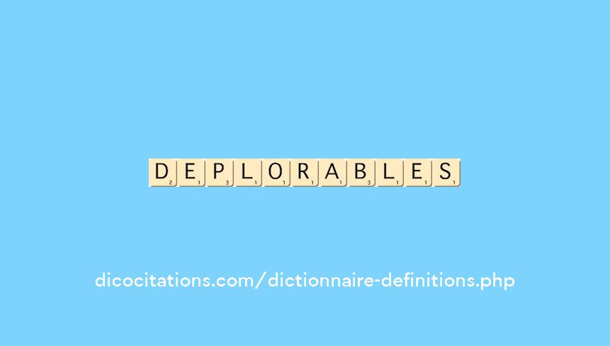 deplorables deplorables