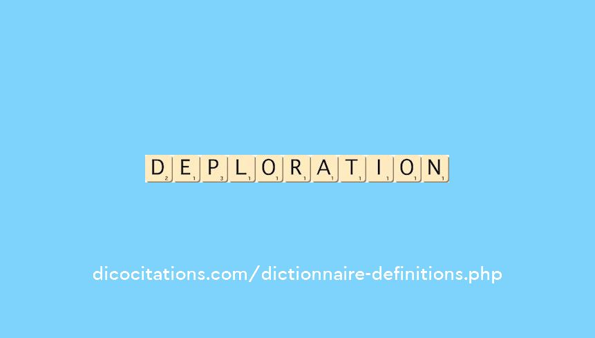deploration
