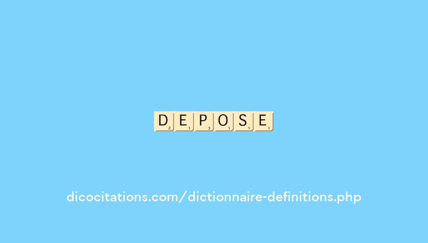 depose depose