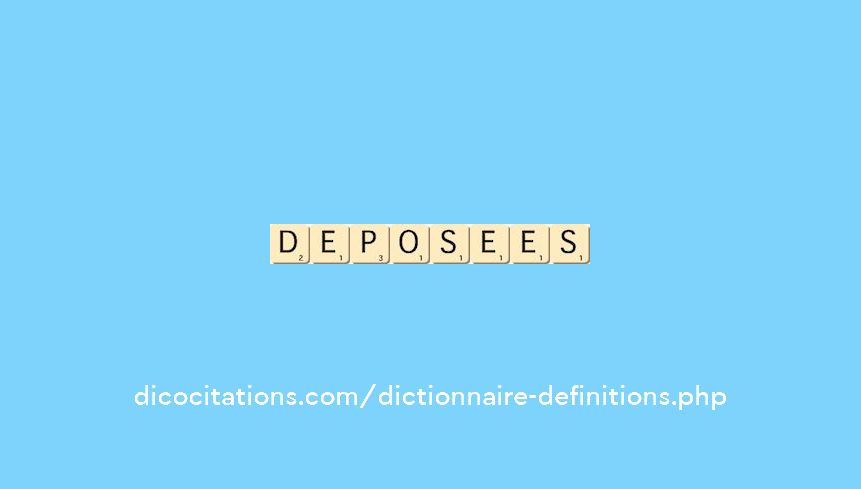 deposees deposees