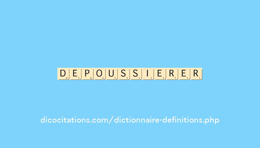 depoussierer depoussierer