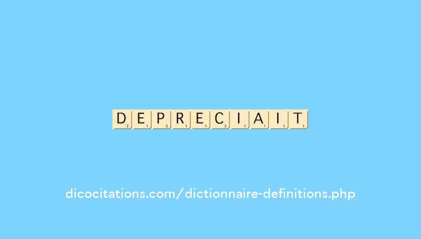 depreciait depreciait