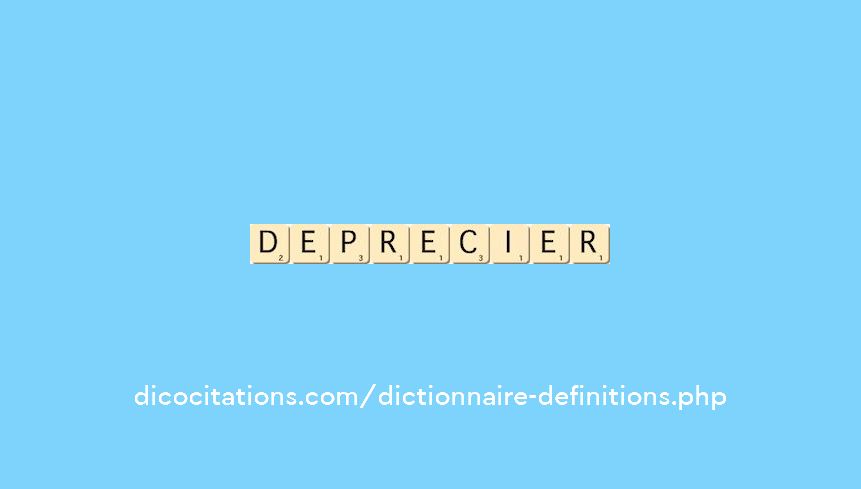 deprecier deprecier