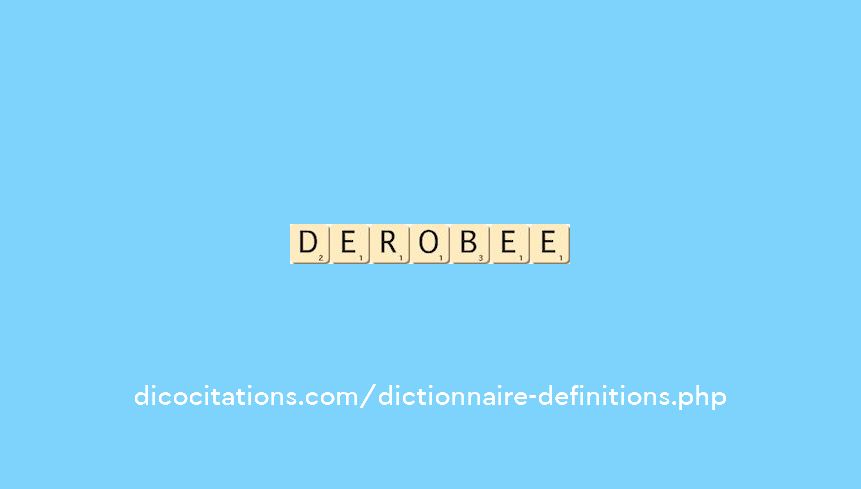 derobee derobee