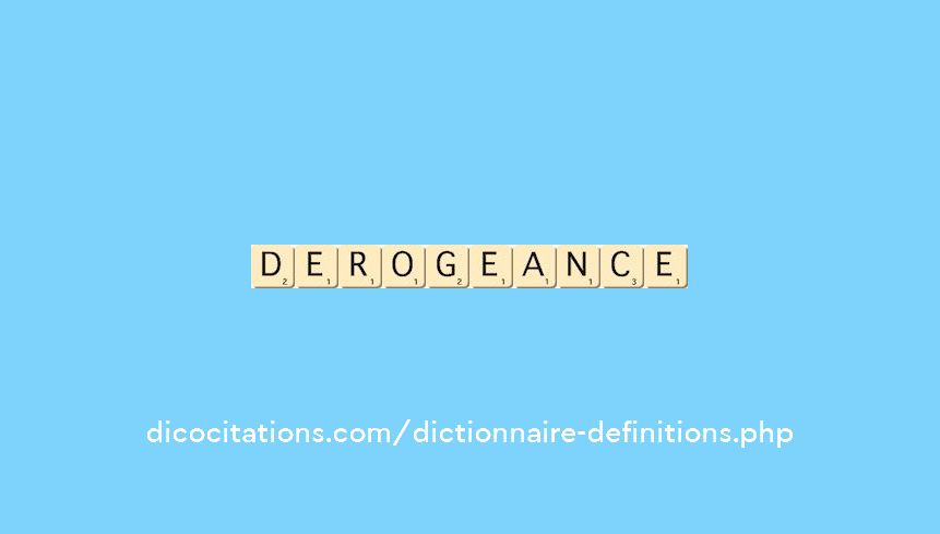 derogeance