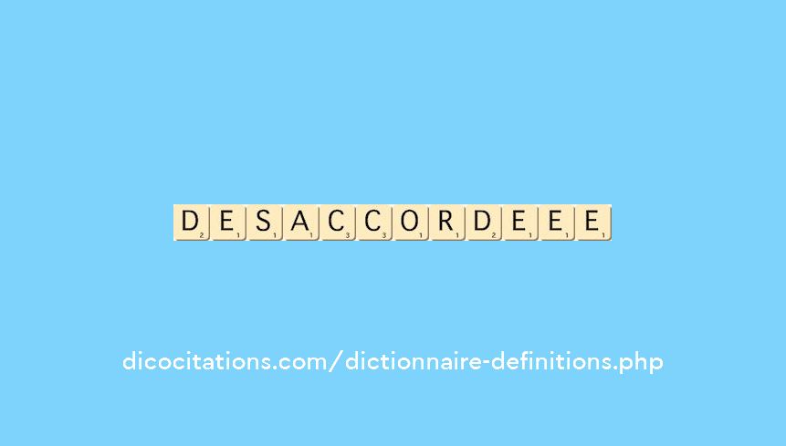 desaccorde--ee