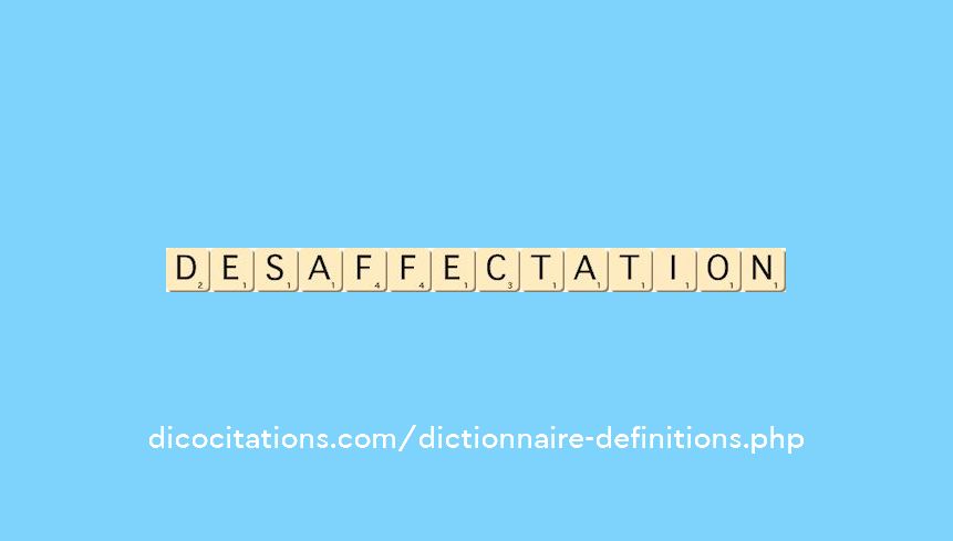 desaffectation