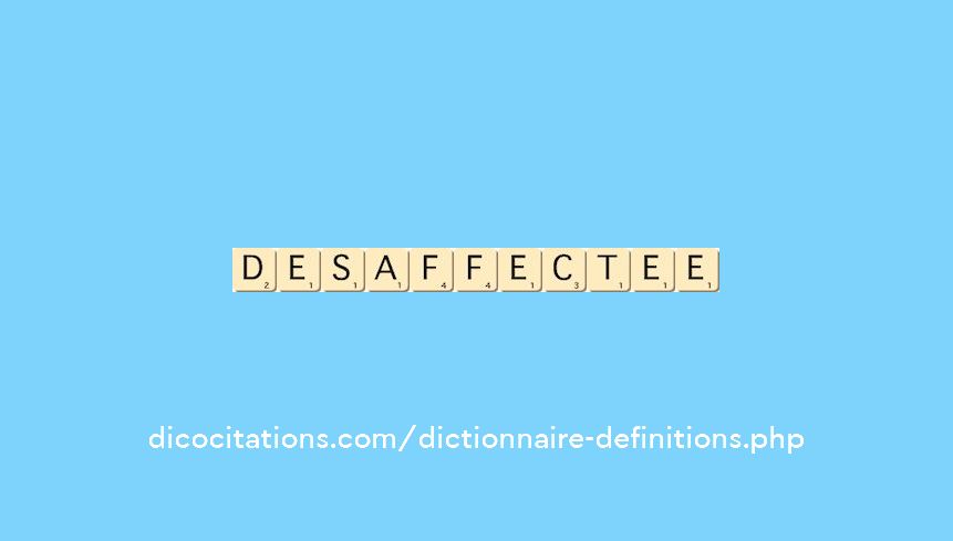 desaffectee desaffectee