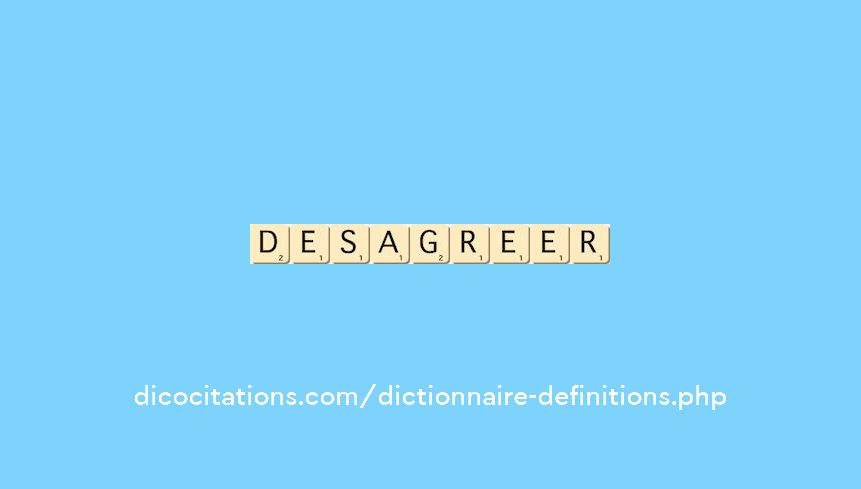 desagreer