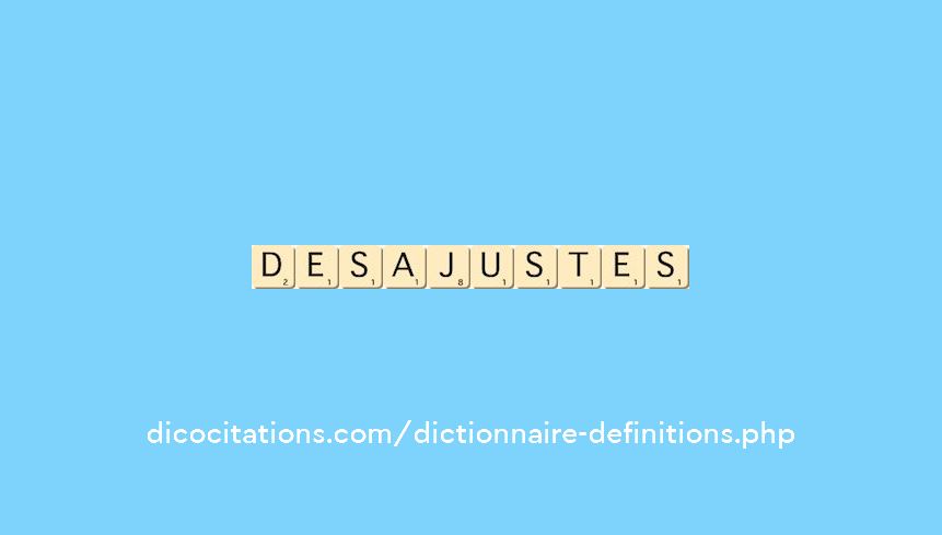 desajustes desajustes