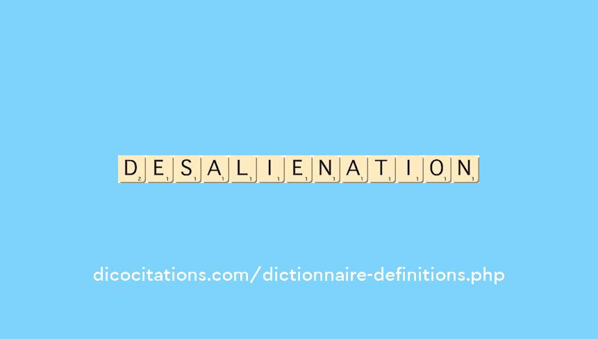 desalienation