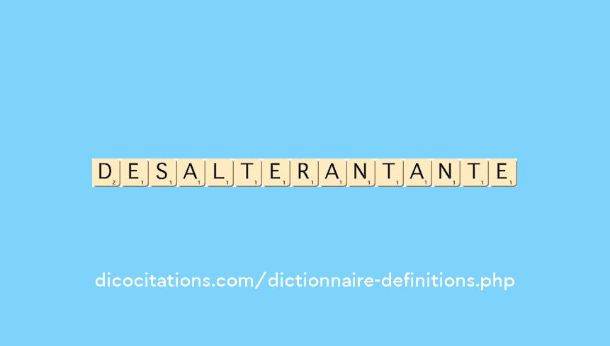 desalterant--ante