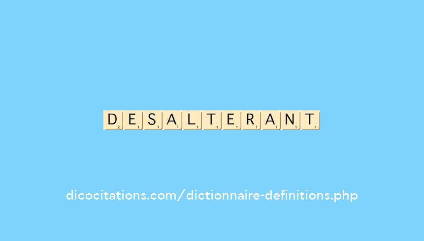 desalterant desalterant