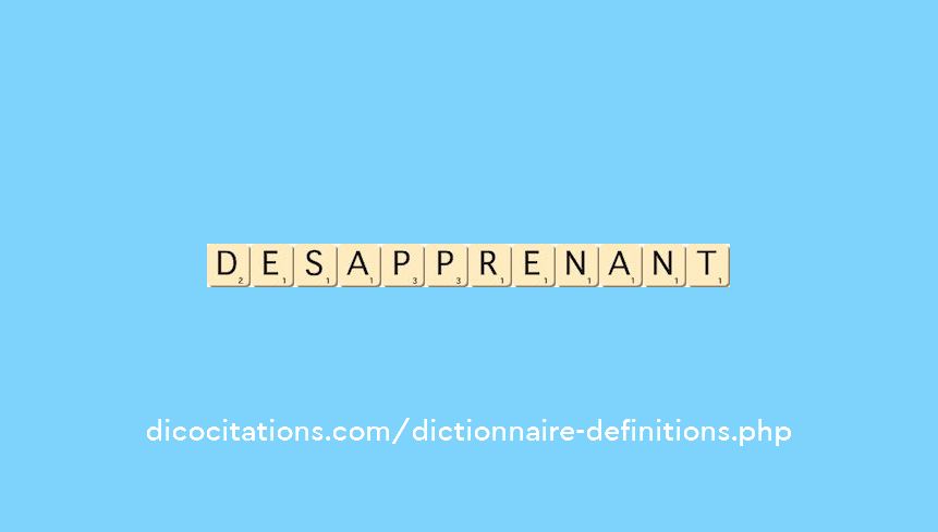 desapprenant desapprenant