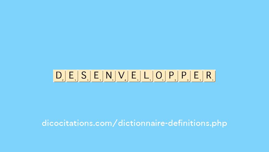 desenvelopper