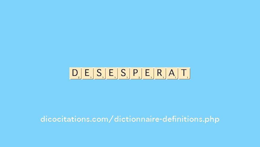desesperat desesperat