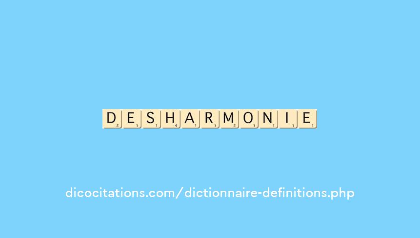 desharmonie desharmonie