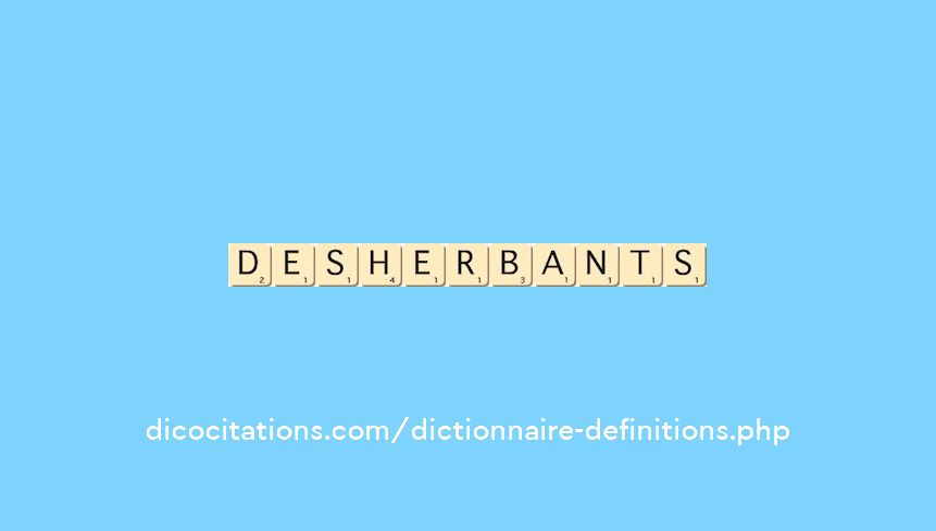 desherbants desherbants