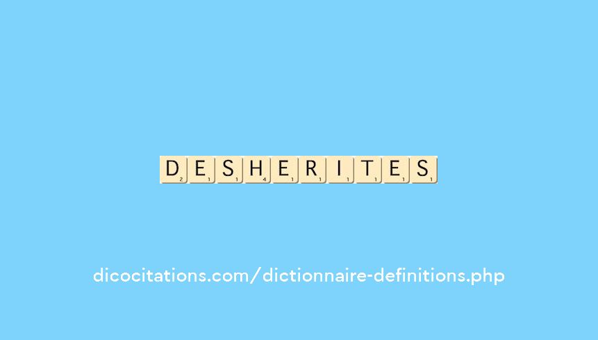 desherites desherites