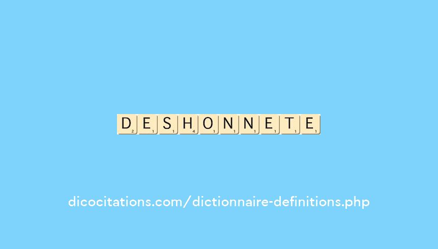 deshonnete