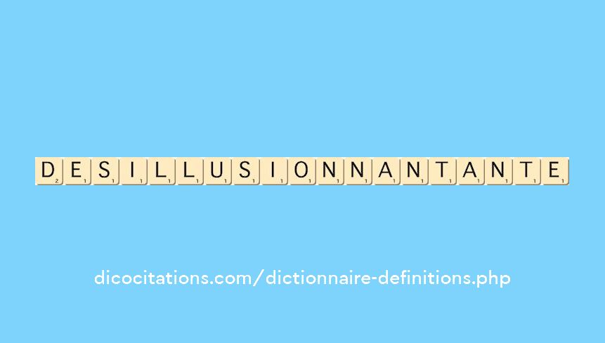 desillusionnant--ante