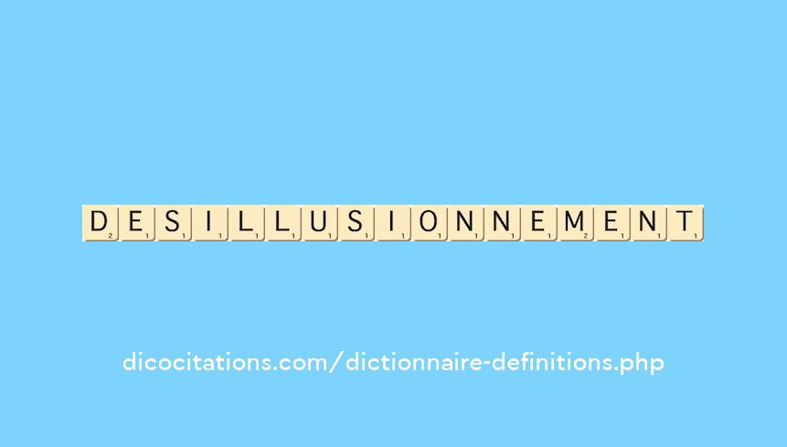 desillusionnement