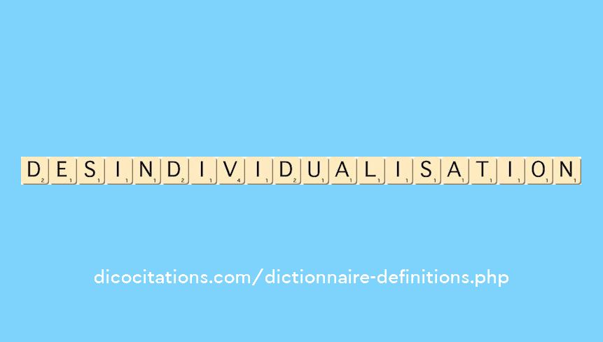 desindividualisation
