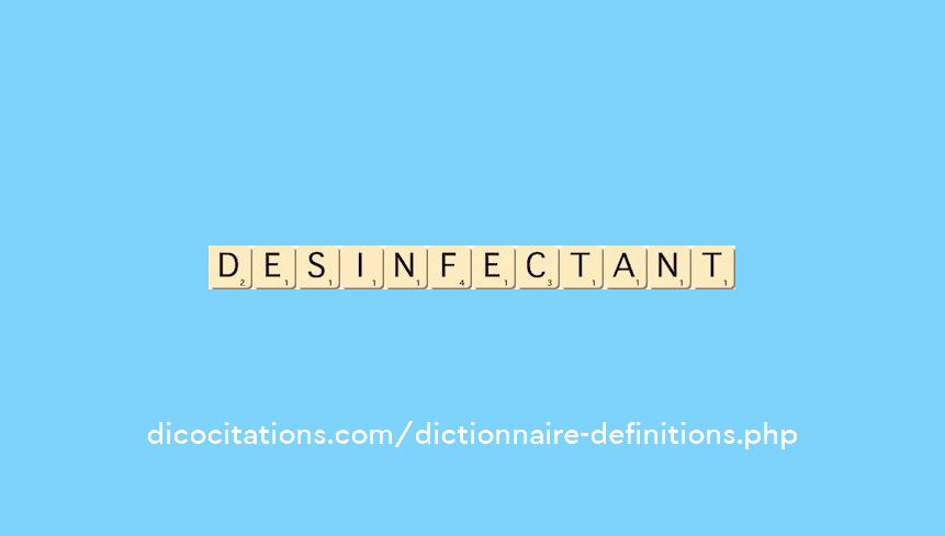 desinfectant desinfectant
