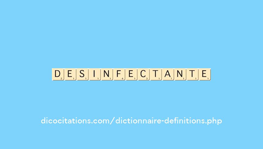 desinfectante desinfectante