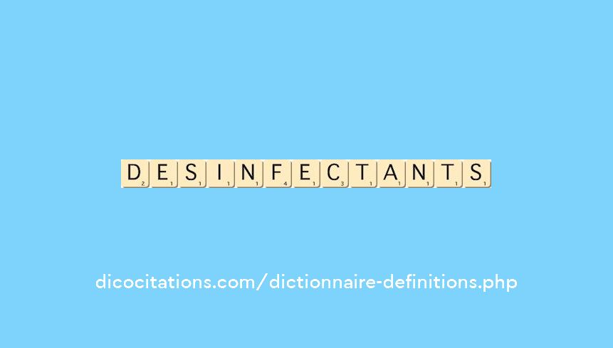 desinfectants desinfectants