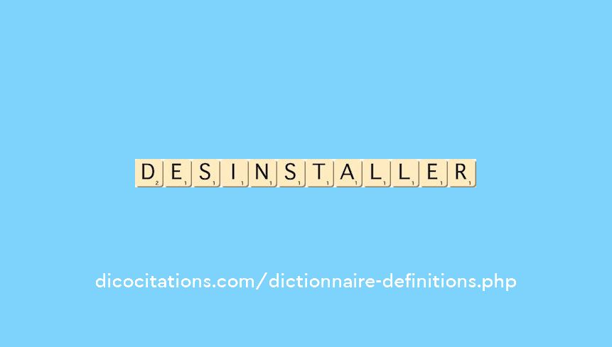 desinstaller desinstaller