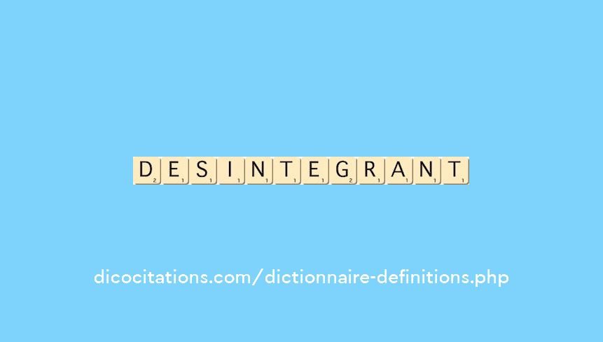 desintegrant