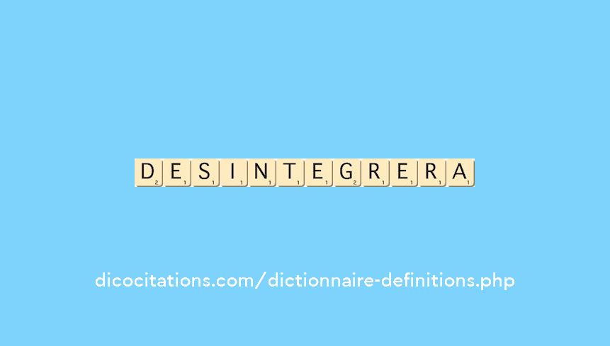 desintegrera desintegrera