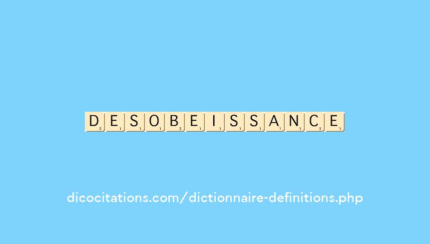 desobeissance