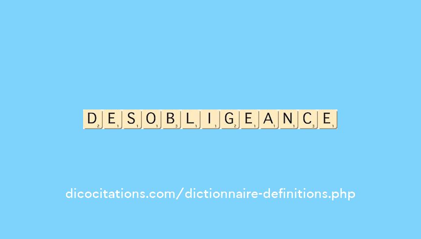 desobligeance desobligeance