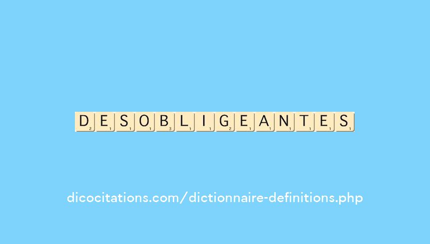 desobligeantes desobligeantes