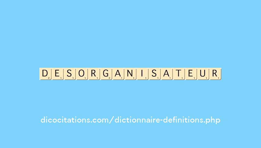 desorganisateur desorganisateur