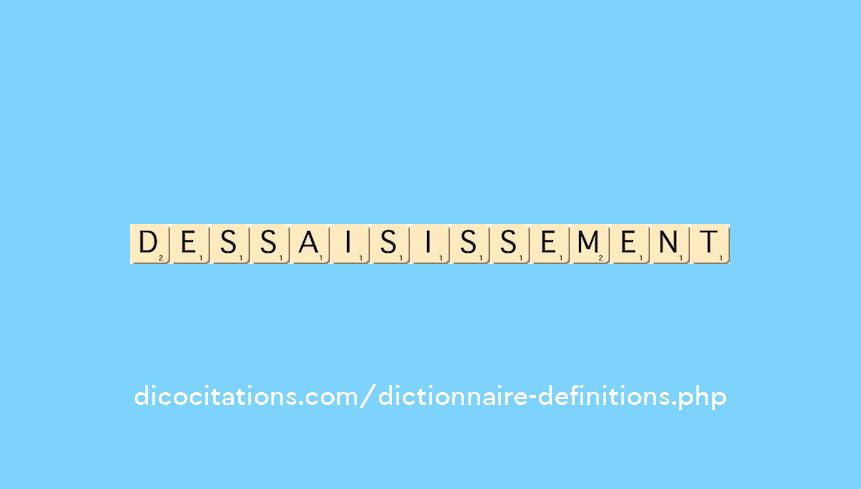 dessaisissement
