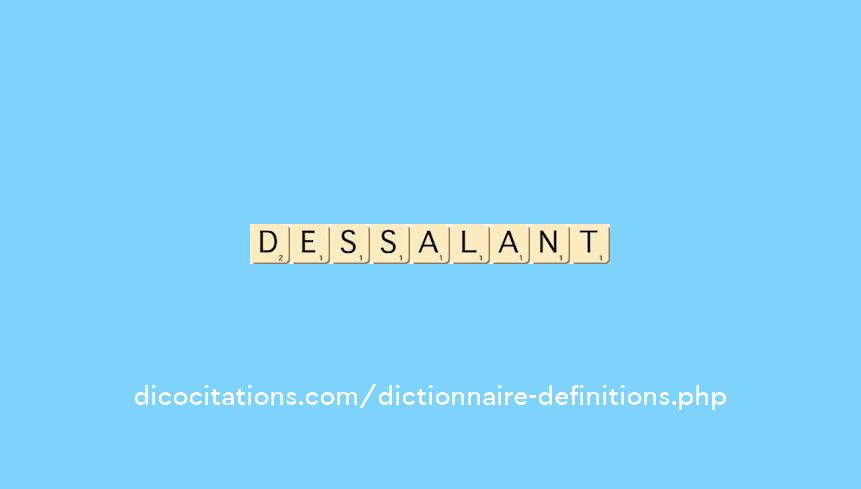 dessalant dessalant
