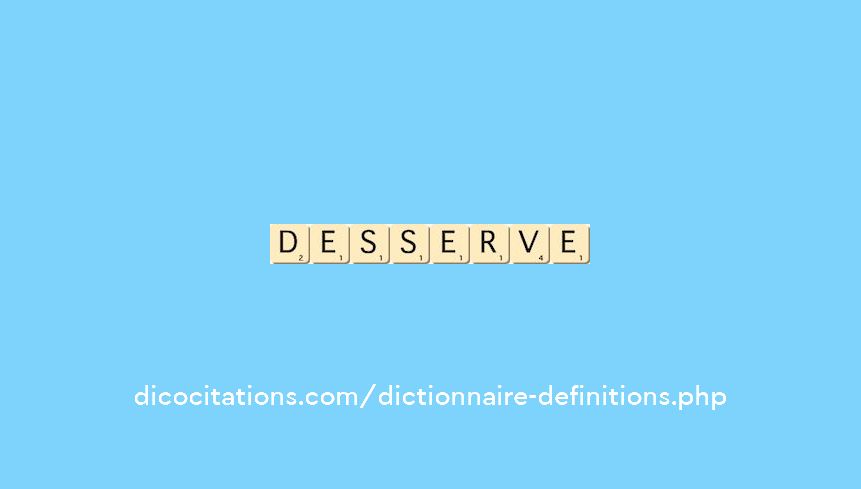 desserve desserve