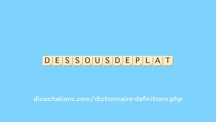 dessous-de-plat dessous-de-plat