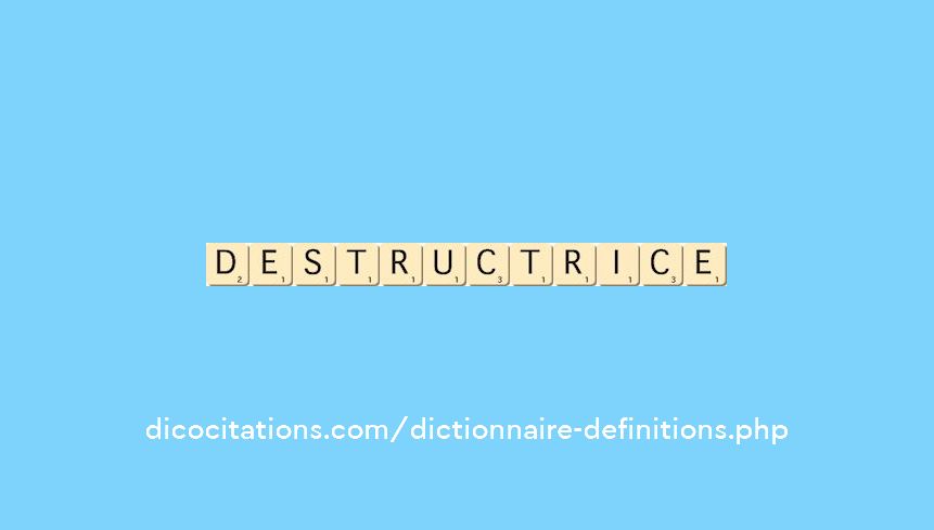 destructrice destructrice