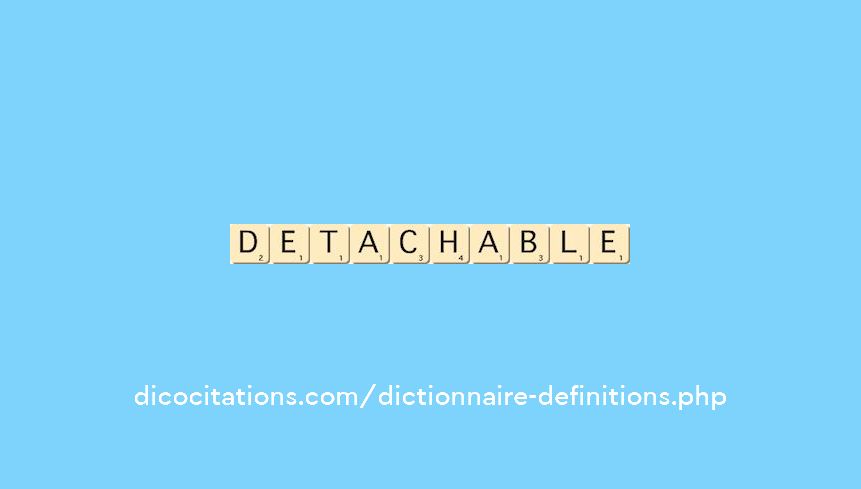 detachable detachable