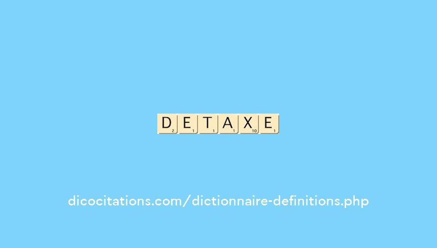detaxe detaxe