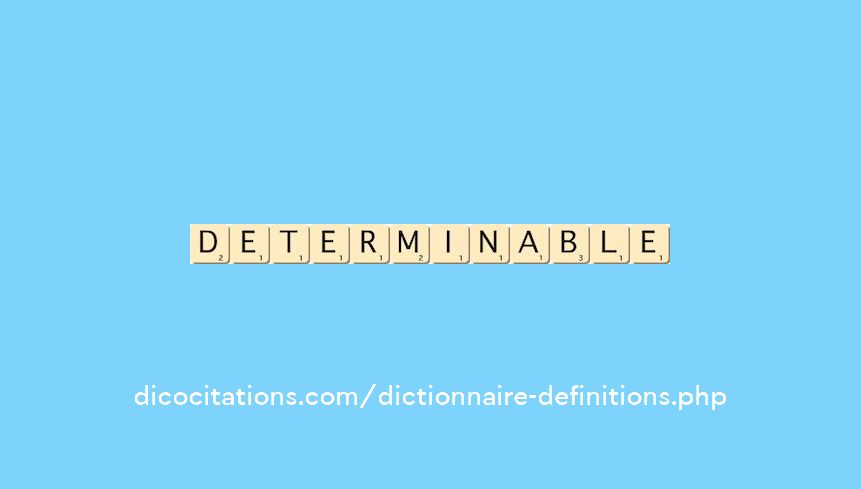 determinable
