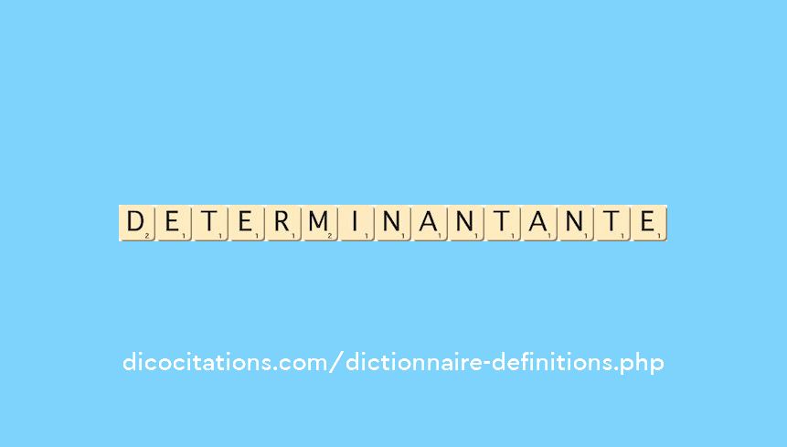 determinant--ante